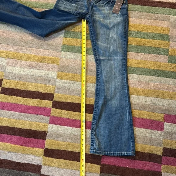 NWT Prevoir Womens Maternity partial panel wide legs Jeans Size 2 - Picture 4 of 16